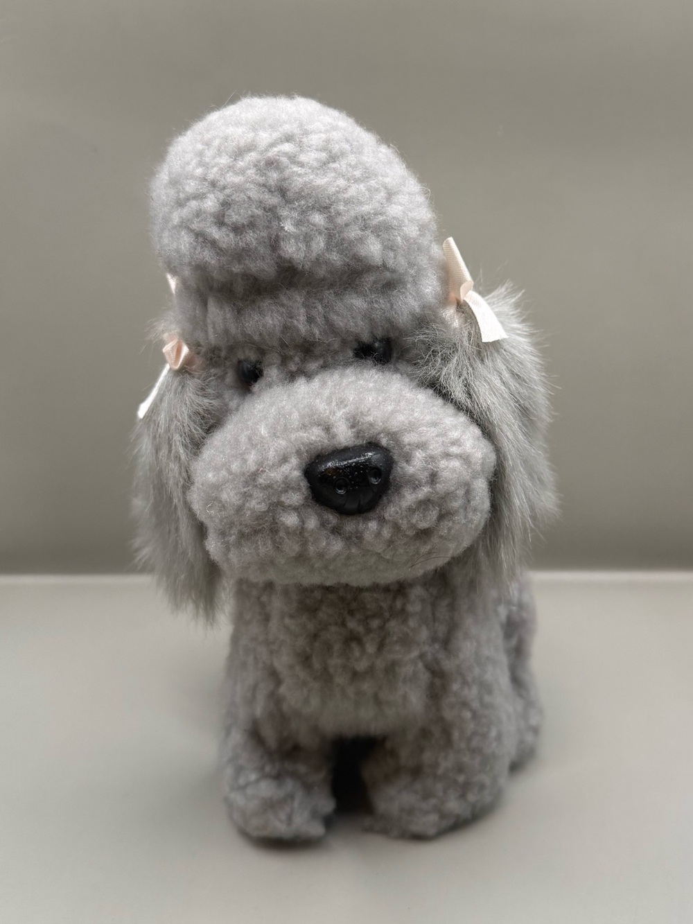 Vintage Dakin Poodle Dog Plush Stuffed Animal 1983
